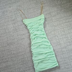 Mint Colored Mini Dress